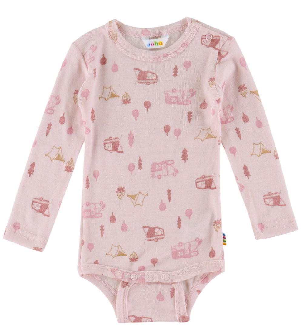 Joha Body l/ä - Wolle - Rosa m. Camping - Joha - 70 - Body L/Ä Joha Body l/ä - Wolle - Rosa m. Camping - Joha - 70 - Body L/Ä von Joha