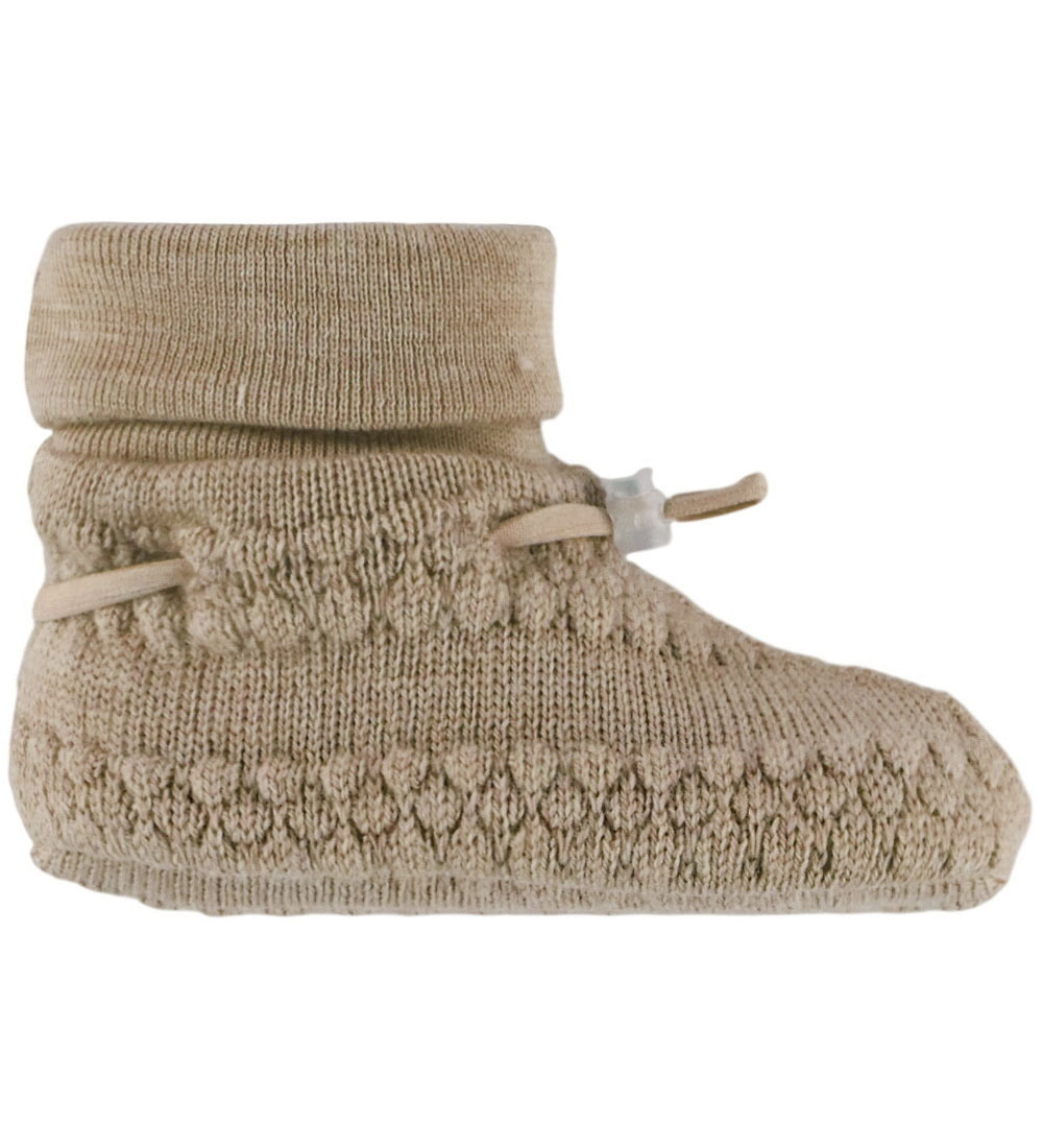 Joha Krabbelschuhe - Strick - Wolle - 2-lagig - Beige Melange - Joha - 70 - Krabbelschuhe Joha Krabbelschuhe - Strick - Wolle - 2-lagig - Beige Melange - Joha - 70 - Krabbelschuhe von Joha