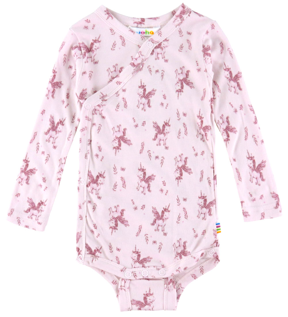 Joha Wickelbody l/ä - Bambus - Rosa m. Einhörner - Joha - 70 - Body L/Ä Joha Wickelbody l/ä - Bambus - Rosa m. Einhörner - Joha - 70 - Body L/Ä von Joha