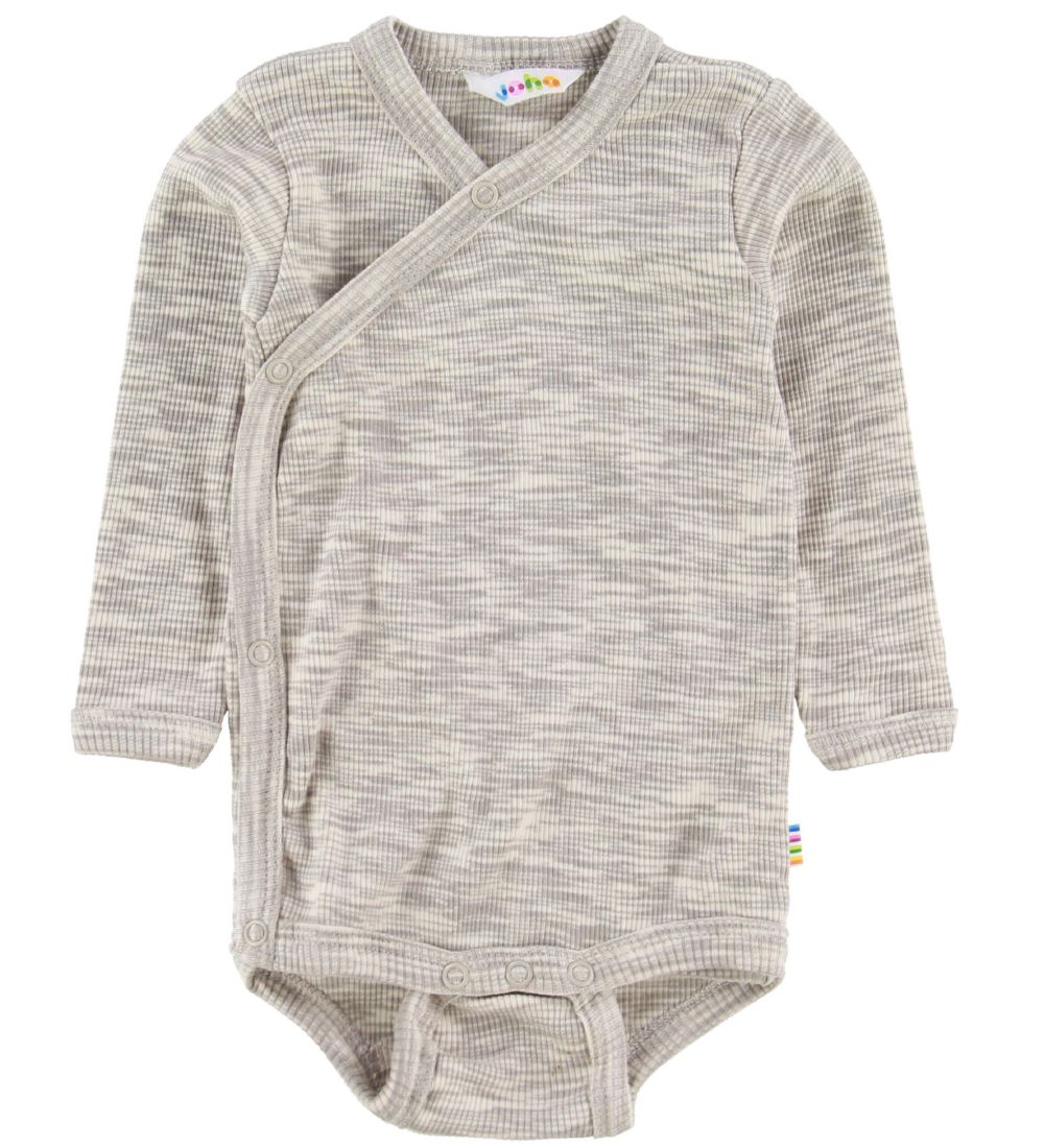 Joha Wickelbody l/ä - Grau Meliert - Joha - 70 - Body L/Ä Joha Wickelbody l/ä - Grau Meliert - Joha - 70 - Body L/Ä von Joha