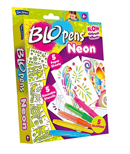 John Adams , BLOPENS Neon: Blow neon Airbrush Effects, Arts & Crafts, Ages 4+ von John Adams