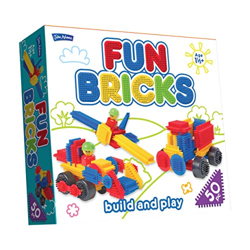 John Adams , Fun Bricks 50 Piece Set: Build and Play, Preschool Building Blocks, Ages 18m+ von John Adams