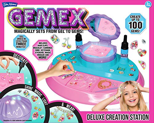 John Adams , GEMEX Deluxe Creation Station: Magically Sets from Gel to gems!, Arts & Crafts, Ages 5+ von John Adams