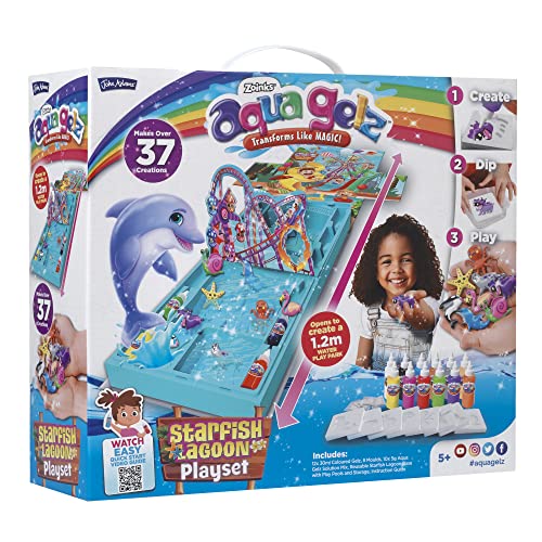 John Adams 11180 Seestern Lagune Mega Spielset: Aqua Gelz verwandelt Sich wie Magic Kunst und Handwerk, ab 5 Jahren, Mehrfarbig, Large von John Adams