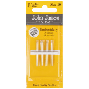 John James Sticknadeln Größe 10 - 16 Stk von John James