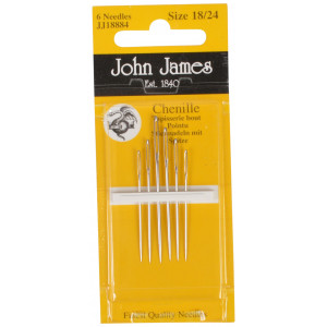 John James Sticknadeln mit Spitze Größen 18/24 - 6 Stk von John James