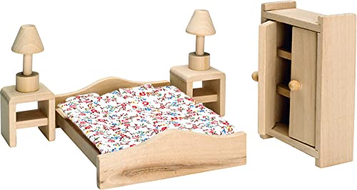 John 40502 Schlafzimmer 6-teilig Puppenstube Holzspielzeug von John