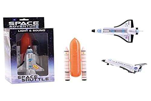 Johntoy 26027 Space Shuttle mit Licht und Sound, Mehrfarbig von JohnToy