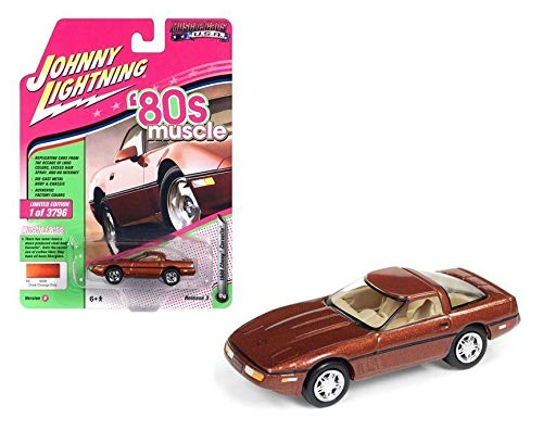 Johnny Lightning 1:64 Muscle Cars USA - 1988 Chevrolet Corvette Dark Orange Poly Toy von Johnny Lightning