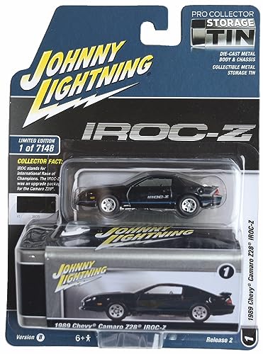 Johnny Lightning 1989 Chevy Camaro Z28 IROC Z, Limited Edition 1 von 7148 [Schwarz] von Johnny Lightning