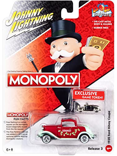 Monopoly 1932 Ford Hi Boy Coupe (Freiparkfunktion) von Johnny Lightning