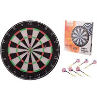Dartscheibe mit 6 Steeldarts 450x20mm Dartscheibe mit 6 Steeldarts 450x20mm von Johntoy