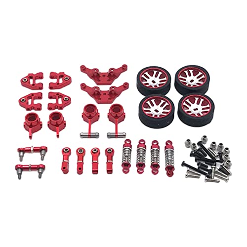 JoiJoy 1:28 Fernbedienung Auto Metall Upgrade Zubehör für Wltoys 284131 K999, rot, wie abgebildet von JoiJoy