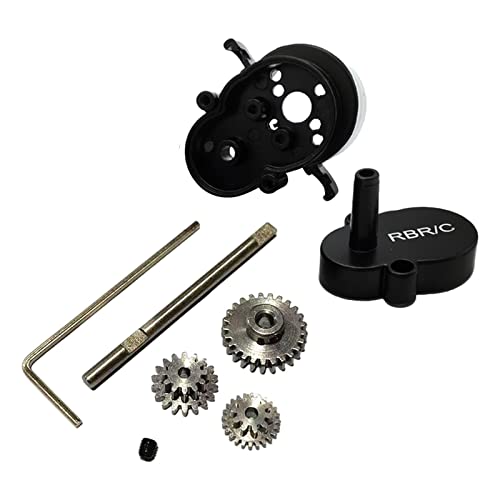 JoiJoy 26/19/24T Gear Upgrade Zubehör Kit WPL D12 RC Auto, Getriebe-Set, schwarz, 3 x 4 x 4,5 cm von JoiJoy