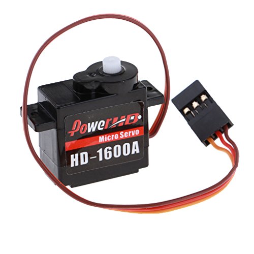 JoiJoy HD-1600A 1,3 kg/6 g Mikro-Servomotor mit hohem Drehmoment für Trex 450 EPO RC Flugzeug, schwarz, von JoiJoy