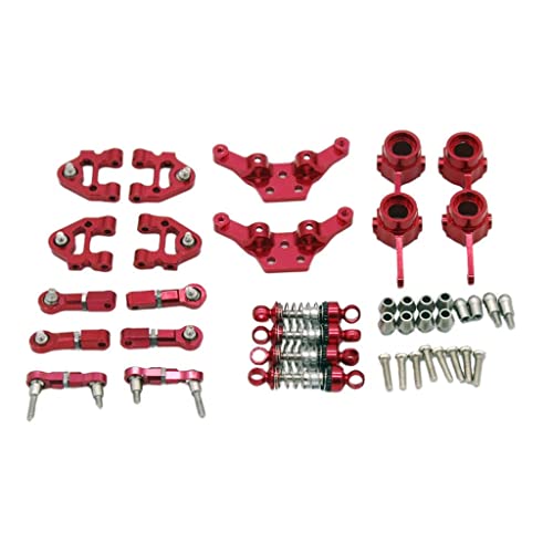 JoiJoy Upgrade Metallteile für WLToys P929 P939 1:28 RC Buggy Autozubehör, rot, Paket 10 x 10 cm von JoiJoy