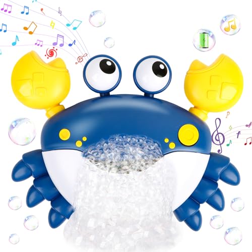JoiTale Badewannenspielzeug ab 1 2 3 4 Jahre, Wiederaufladbare Schaummaschine Badewanne mit 12 Liedern, Krabbe Badespielzeug Bubble für Kleinkinder, Badewannen Spielzeug für Jungen und Mädchen JoiTale Badewannenspielzeug ab 1 2 3 4 Jahre, Wiederaufladbare Schaummaschine Badewanne mit 12 Liedern, Krabbe Badespielzeug Bubble für Kleinkinder, Badewannen Spielzeug für Jungen und Mädchen von JoiTale