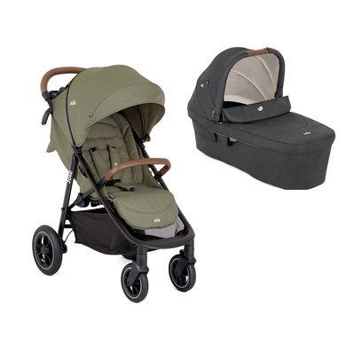 Joie Kinderwagen Set Literax Pro Air Rosemary inklusive Babywanne Ramble XL Shale von Joie