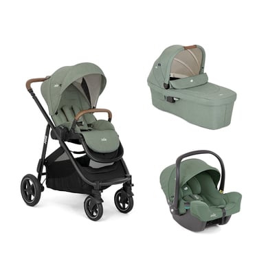 Joie Kinderwagen Versatrax Laurel inklusive Babywanne Ramble XL Laurel und Babyschale i-Snug 2 Laurel von Joie