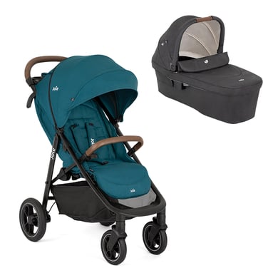 Joie Sportwagen Litetrax Pro Peacock inklusive Babywanne Ramble XL Shale von Joie