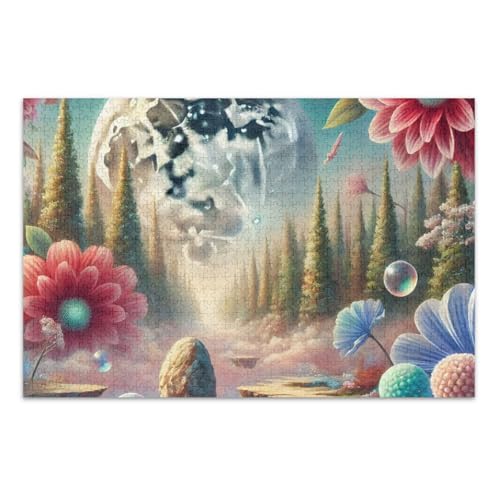 Dream Garden Pastell Jigsaws Puzzles, Puzzles für Erwachsene, mit Buchstaben auf der Rückseite, Puzzles für Erwachsene 500 von Joitme