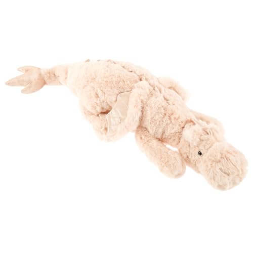 Jokapy 70-150 cm Kuscheltier Drache, Plüschtier Schlafkissen Große Weiche Lange, Riesige Plüschtier Flauschiger Kissen Geschenk für Kinder Freundin(70cm,Weiß) von Jokapy