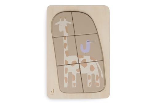 Jollein 105-001-68049 Holzpuzzle, Giraffe von Jollein