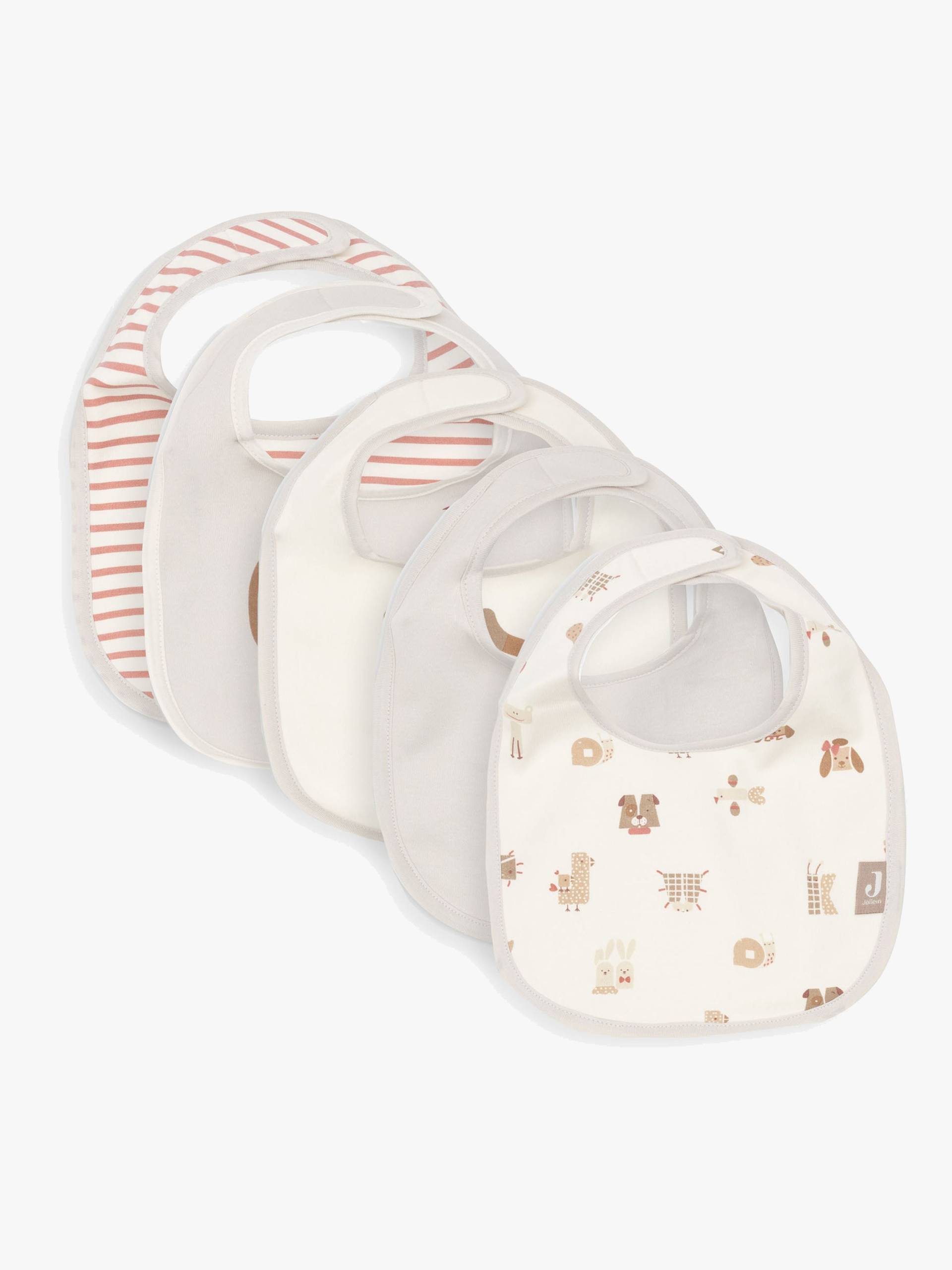 Jollein Bandana Halstuch Wasserdicht 5er-Pack, Animal Friends Jollein Bandana Halstuch Wasserdicht 5er-Pack, Animal Friends von Jollein