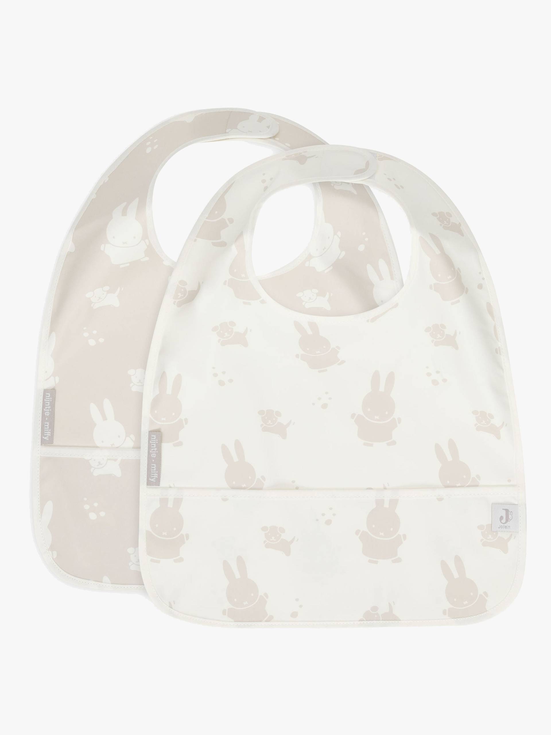 Jollein Miffy& Snuffy Lätzchen 2er-Pack, Nougat Jollein Miffy& Snuffy Lätzchen 2er-Pack, Nougat von Jollein