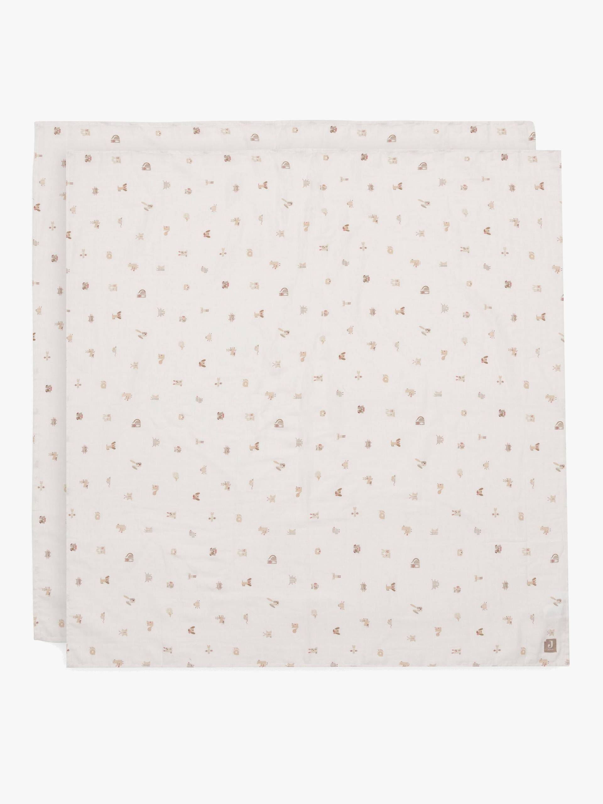 Jollein Musselintuch 115x115 cm 2er-Pack, Animal Friends Jollein Musselintuch 115x115 cm 2er-Pack, Animal Friends von Jollein