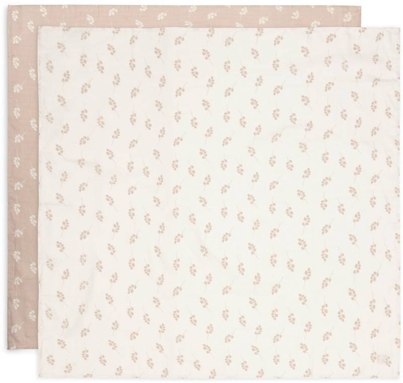 Jollein Musselintuch 2er-Pack 115x115, Twig Wild Rose von Jollein