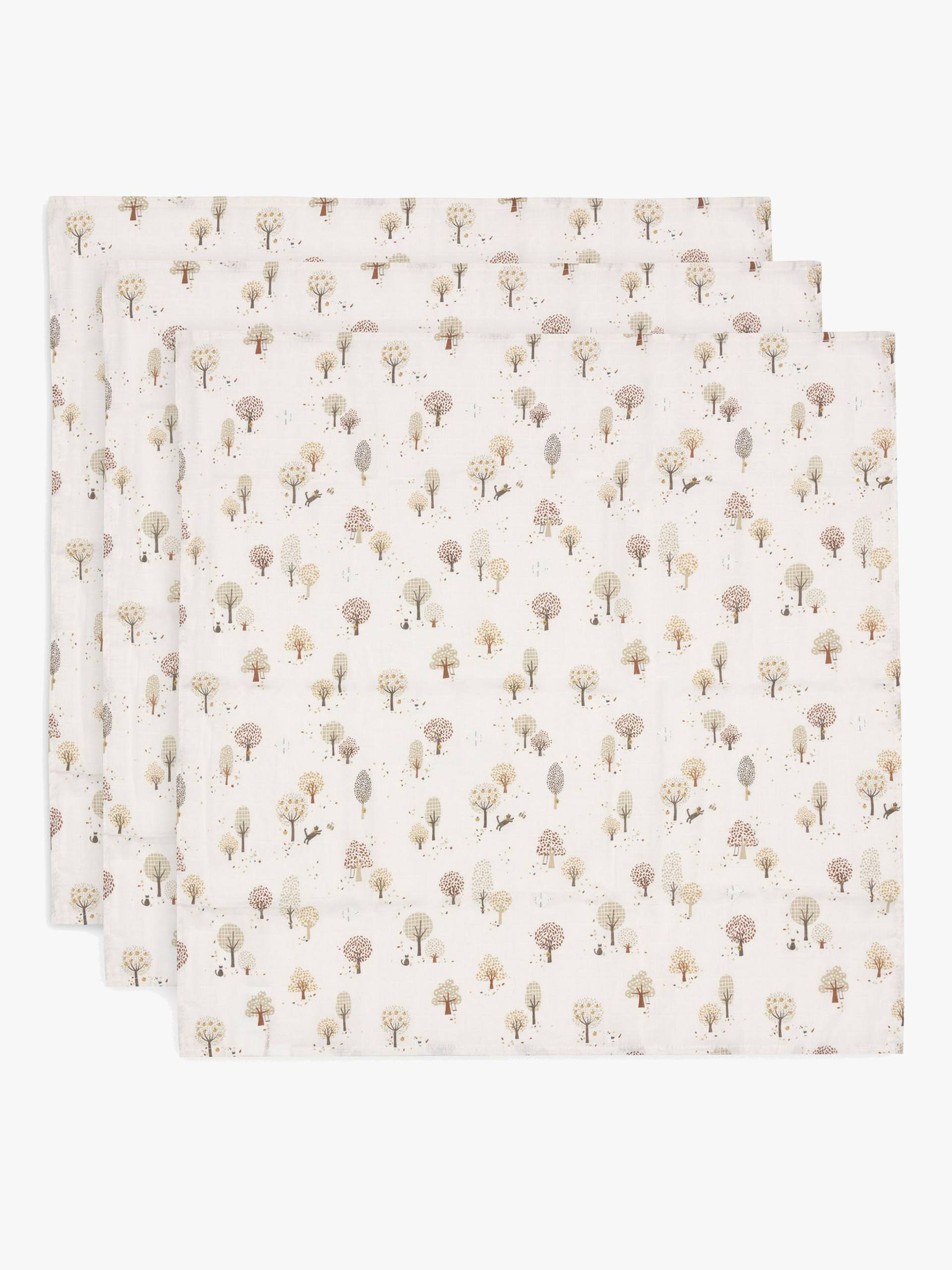 Jollein Musselintuch 70x70 cm 3er-Pack, Tiny Park Jollein Musselintuch 70x70 cm 3er-Pack, Tiny Park von Jollein