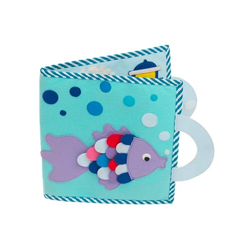 Jolly Designs Magischer Fisch- Montessori Lernspielzeug aus hochwertigem Stoff zur Förderung der Motorik, für Kleinkinder ab 2 Jahren von Jolly Designs