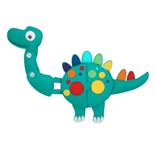 Jolly Designs Travel Buddy Dino für Kleinkinder | Montessori Activity Travel Spielzeug ab 18 Monate | Activityboard für unterwegs | Spielzeug Urlaub | Fördert Feinmotorik von Jolly Designs