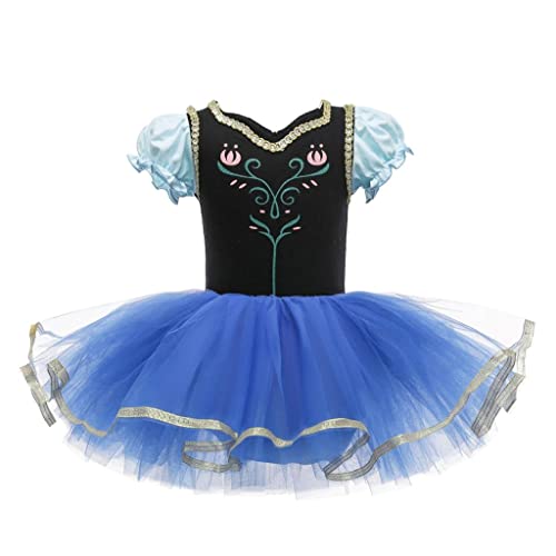 Jolly Fancy - Prinzessin Anna Ballerina Ballett Tütü Kleid Kostüm Ballettkleid Tanzkleid Kleinkind Mädchen Größe 18-24 Monate 92 von Jolly Fancy