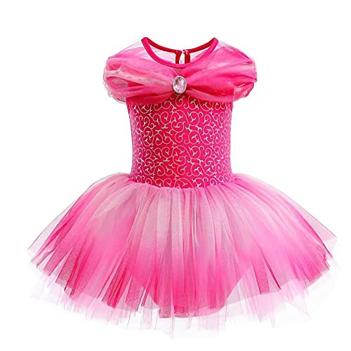 Jolly Fancy - Prinzessin Dornröschen Aurora Ballerina Ballett Tütü Kleid Kostüm Ballettkleid Tanzkleid Kinder Mädchen Größe 6-7 Jahre 122 von Jolly Fancy
