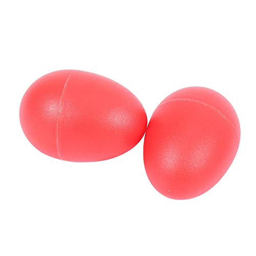 Jolsaawie 1 Paar Kunststoff Percussion Musical Ei Maracas Shaker Rot von Jolsaawie