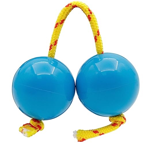 Jolsaawie 1 Paar Rhythmus-Sandball, Blaue Maracas Aus ABS + Kletterseil, Sand-Ei-Band, Begleitung, Baby-Früherziehungsspielzeug, Ehemann von Jolsaawie