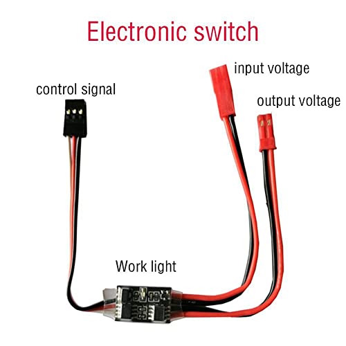 Jolsaawie 20A Hochstrom-Fernbedienung Elektronischer Schalter 3-30V Luftmodell Pflanzenschutz RC Drohne Wasserpumpen-Signalsteuerung von Jolsaawie