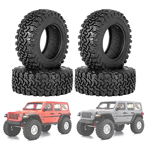 Jolsaawie 4 STÜCKE 90Mm 1,9 Gummireifen Radreifen für 1/10 RC Crawler Auto TRX4 D90 Axial SCX10 II III Redcat von Jolsaawie