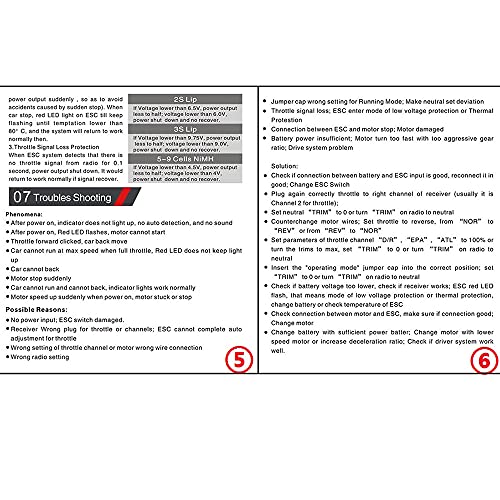 Jolsaawie 40A GebüRstet ESC Elektronischer Geschwindigkeitsregler für C24 C34 MN D90 MN99S MN86S RC Auto Aktualisierung Teile von Jolsaawie