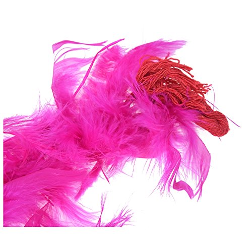 Jolsaawie Federboa Flauschige Dekoration 2 Meter Magenta von Jolsaawie