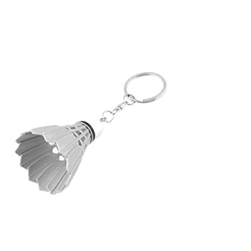 Jolsaawie Keychain Handtasche Split Ring Kunststoff Badminton Keyring Dekoration von Jolsaawie