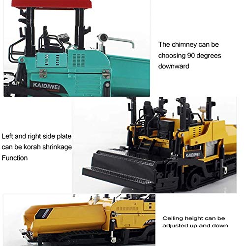 Jolsaawie Legierung Diecast Paver Maschine Pflasterung Asphalt Highway Construction Truck 1:40 Engineering Fahrzeug Modell Dekoration Kinder Spielzeug, Gelb von Jolsaawie