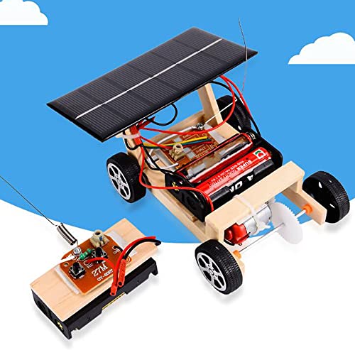 Jolsaawie Montieren Sie Solar Auto Fernbedienung RC Auto Lernspielzeug DIY Wissenschaft Technologie Auto Spielzeug Satz für Kinder Geschenke von Jolsaawie