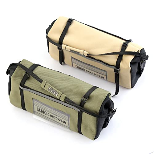 Jolsaawie wasserdichte Tasche Aufbewahrungstasche Dachtasche GepäCktasche LagerausrüStung für 1/10 RC Raupenauto AXIAL SCX10 TRX4, Khaki von Jolsaawie