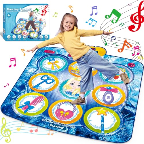 JoltJive Tanzmatte Spielzeug Kinder Geschenke ab 3 4 5 6 7 Jahre Mädchen Junge,Spielzeug ab 3 4 5 6 7 Jahre Mädchen,Geschenk Mädchen 3-7 + Jahre,5 Tanzlevel,Geburtstag Weihnachten Spielzeug von JoltJive