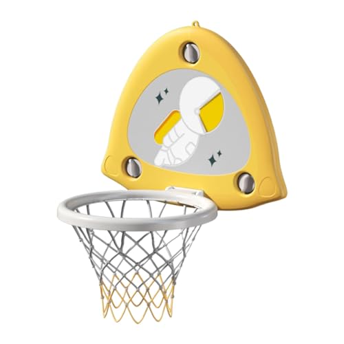 Basketballkorb Für Kinder, Verstellbares Basketballkorb Set Für Kleine Kinder Mit Starkem Saugnapf, Enthält Einen Basketballball, Niedliche Aufkleber, Tragbare Luftpumpe für Kinder ab 3 Jahren von Jomewory