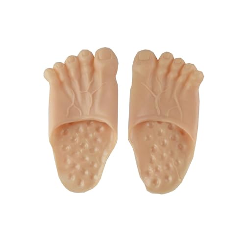 Halloween Jumbo Bare Feet Monsterschuhe Feet Hausschuhe, Lustige Cosplay Riesenfüße Hausschuhe, Cosplay Schuhe Requisiten Halloween Cosplay Kostü Requisiten - 28cm von Jomewory