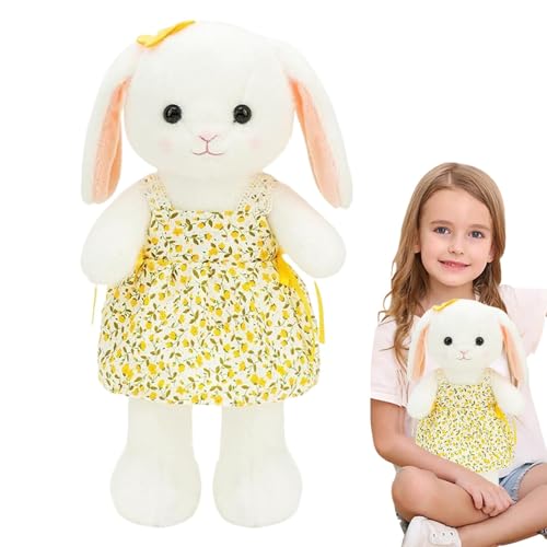 Jomewory Bunny Doll Plüschspielzeug, Plüschhasen für Kinder,Nettes ausgestopftes Tierpuppenspielzeug - Kinder Schlafzimmer Schlafzimmer Wohnzimmer werfen Kissen Huggable für, Tochter von Jomewory